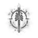 lung cancer tattoo design idea