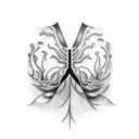 lung cancer tattoo design idea