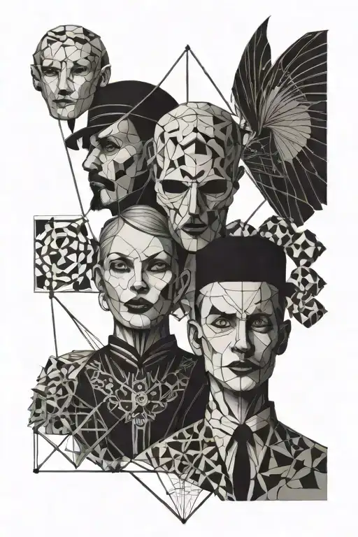 puppeteer and marionette tattoo design idea