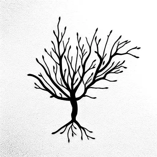 bare tree  tattoo design idea
