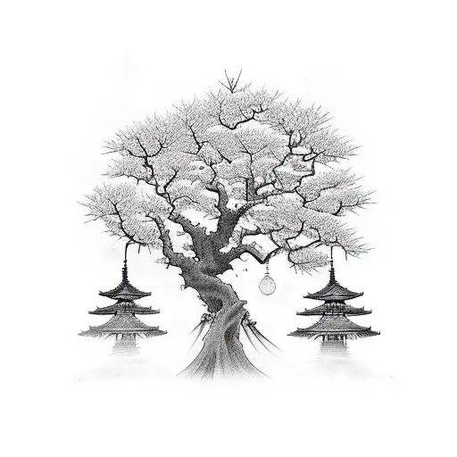 bare tree  tattoo design idea