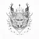 snowboard ar15 tattoo design idea