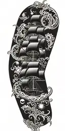 black pearl tattoo design idea