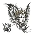 YOLO tattoo design idea