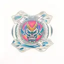 genera un diseño que contenga a tezcatlipoca  tattoo design idea