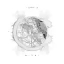 israel map tattoo design idea