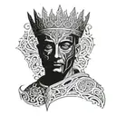 King Baldwin's  Iv Mask tattoo design idea