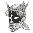 King Baldwin's  Iv Mask tattoo design idea