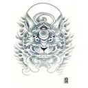 "never give up" in Japanese writting tattoo design idea