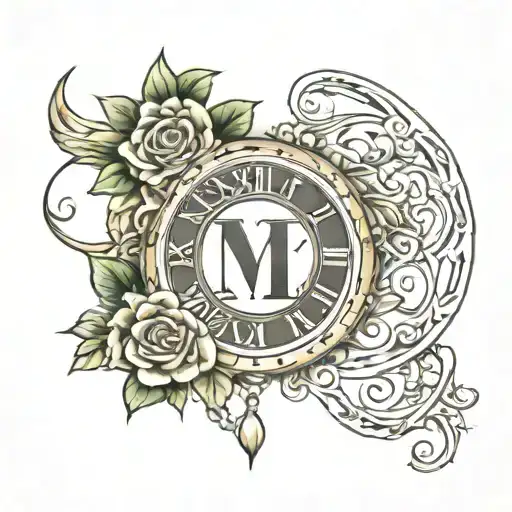 june 8 2006 in Roman numerals tattoo design idea