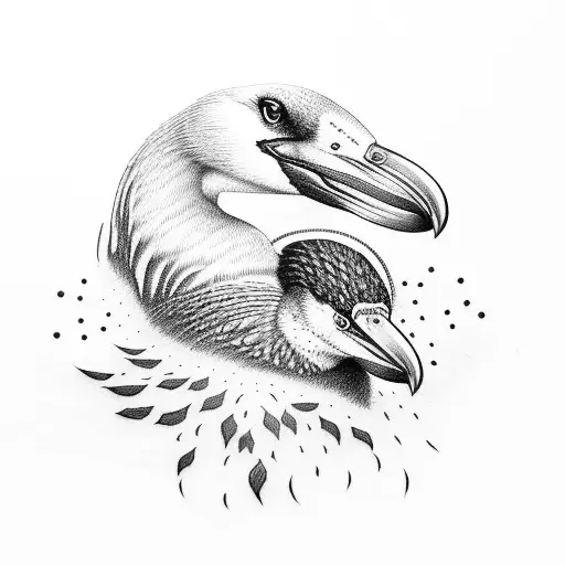 cormorant tattoo design idea
