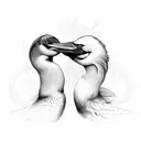 Great Cormorant tattoo design idea
