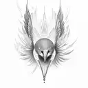 Great Cormorant tattoo design idea