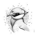 cormorant tattoo design idea