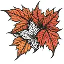 Canadian Red Maple Leaf tattoo design idea
