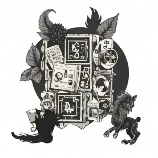  the 1975 robbers song album cover art tattoo design idea