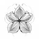 5 leaf clover tattoo design idea