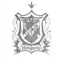 hogwarts crest tattoo design idea