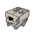 skull minecraft  tattoo design idea