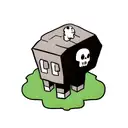 skull minecraft  tattoo design idea