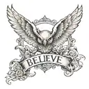 believe tattoo design idea