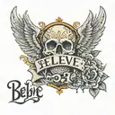 believe tattoo design idea
