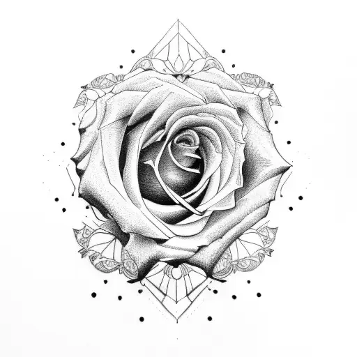 equality and rose gothic tattoo design idea
