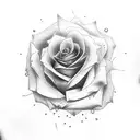 equality and rose gothic tattoo design idea