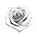 equality and rose gothic tattoo design idea