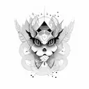 pretty goth tattoo design idea