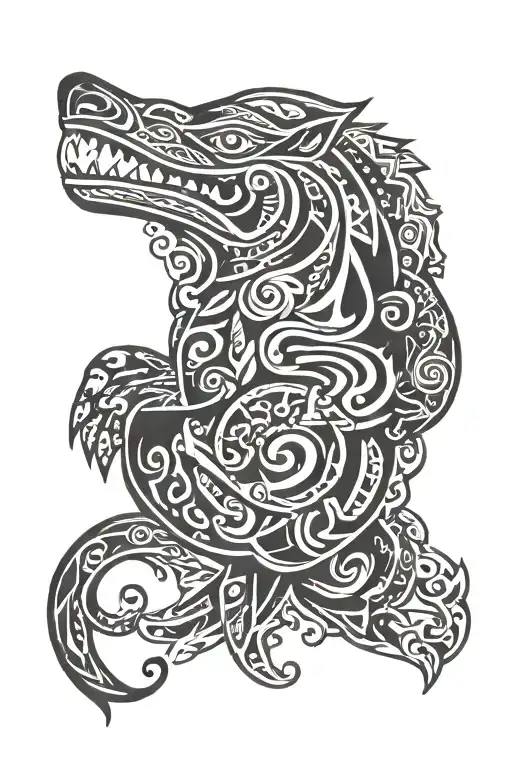 Tlingit Haida style tattoo design idea