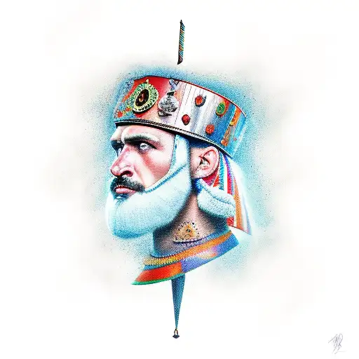 Serbian Hero Karadjordje  tattoo design idea