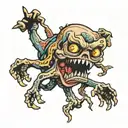 nervous psycho tattoo design idea