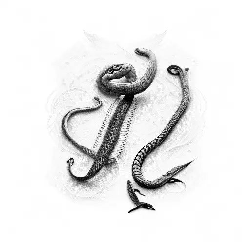 medical field, wings, snake, sword, wire, 27 tattoo design idea