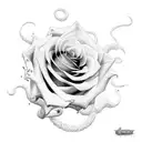 Rose, Viper, Sword tattoo design idea