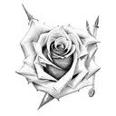 Rose, Viper, Sword tattoo design idea