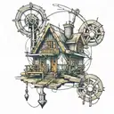 construction building   tattoo design idea