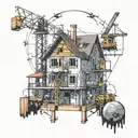 construction building   tattoo design idea