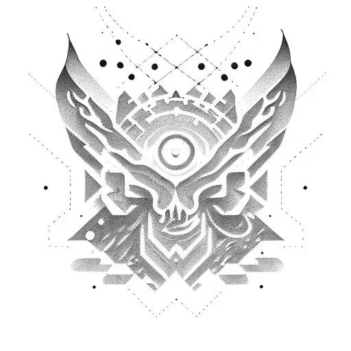 Cosmic exploration tattoo design idea