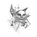 Cosmic exploration tattoo design idea