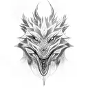 Combine elements from Game of Thrones and Naruto tattoo design idea