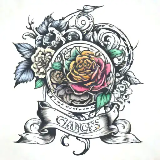 "if nothing changes, nothing changes." tattoo design idea