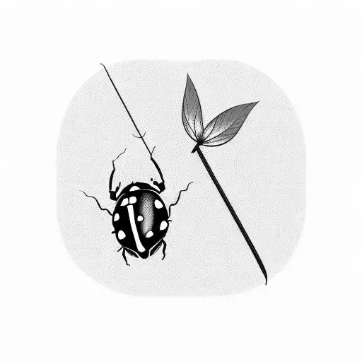Ladybug tattoo design idea