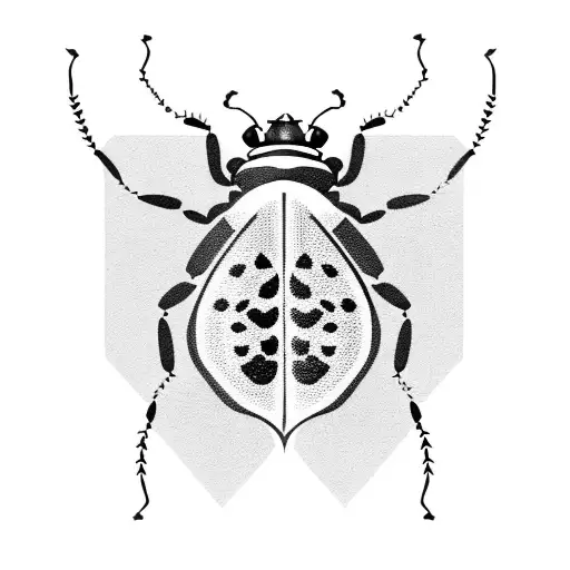 busy Ladybug tattoo design idea