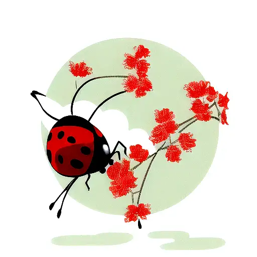 Ladybug tattoo design idea