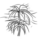 seven palm trees tattoo design idea