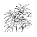 seven palm trees tattoo design idea