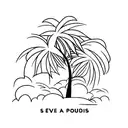 seven palm trees tattoo design idea