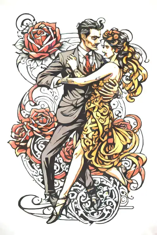 tango tattoo design idea