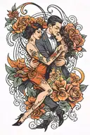 tango tattoo design idea